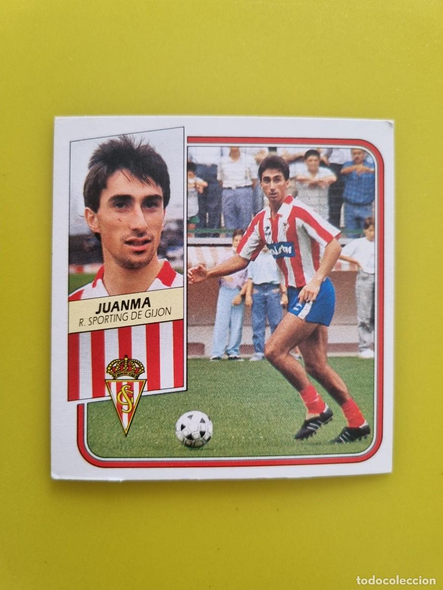 Cromos de f&uacute;tbol: CROMO FUTBOL LIGA ESTE 89 90 1989 1990 NUNCA PEGADO SIN PEGAR JUANMA SPORTING GIJON AR926