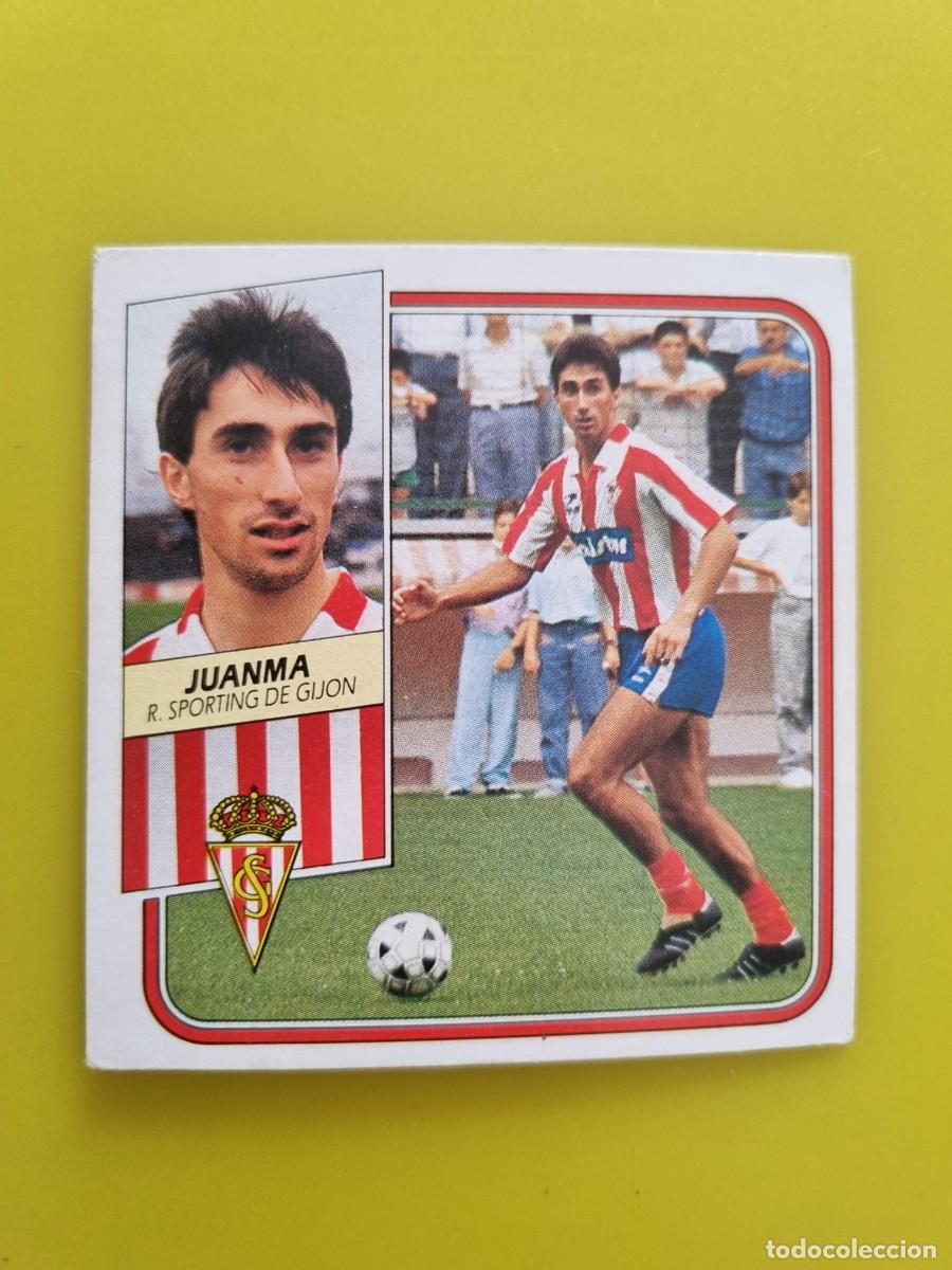 Cromos de f&uacute;tbol: CROMO FUTBOL LIGA ESTE 89 90 1989 1990 NUNCA PEGADO SIN PEGAR JUANMA SPORTING GIJON AR926