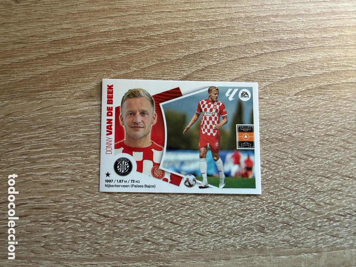 Cromos de f&uacute;tbol: 6 VAN DE BEEK &Uacute;LTIMOS FICHAJES CROMOS ESTE LALIGA 2024 2025 24 25 GIRONA FC