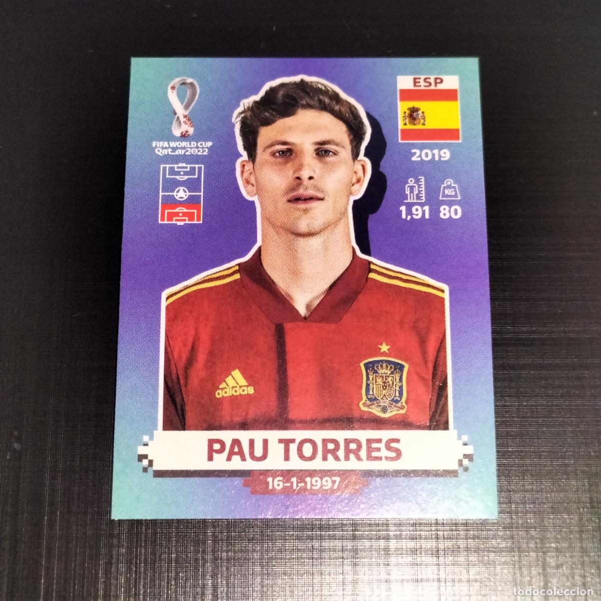 Fu&szlig;ball-Sticker: ESP 9 PAU TORRES ESPA&Ntilde;A CROMOS STICKER MUNDIAL QTAR 22 2022 FIFA WORLD CUP PANINI