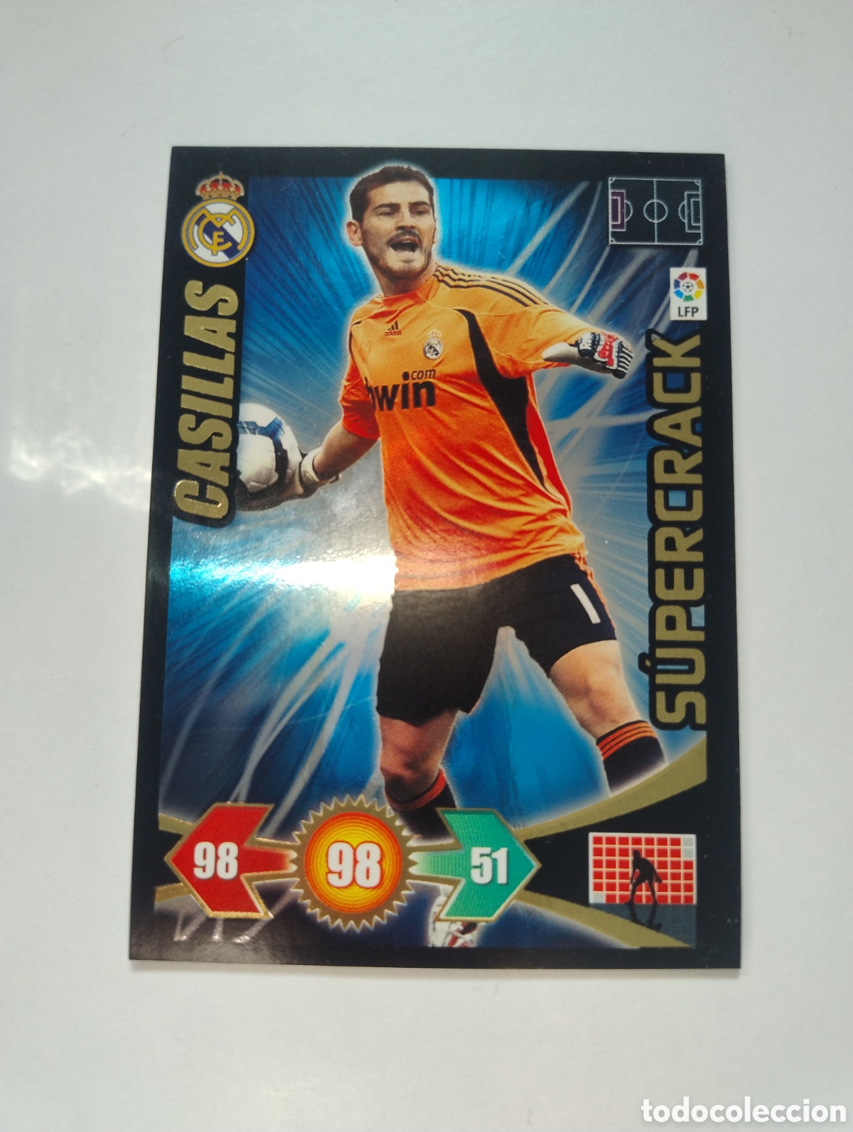 Cromos de f&uacute;tbol: Casillas - Real Madrid - Adrenalyn XL Liga 2009 - 2010 Supercrack