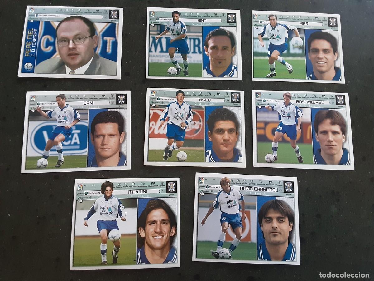 Cromos de f&uacute;tbol: LIGA 2001-2002, C.D. TENERIFE, LOTE DE 8 CROMOS, COLECCIONES ESTE