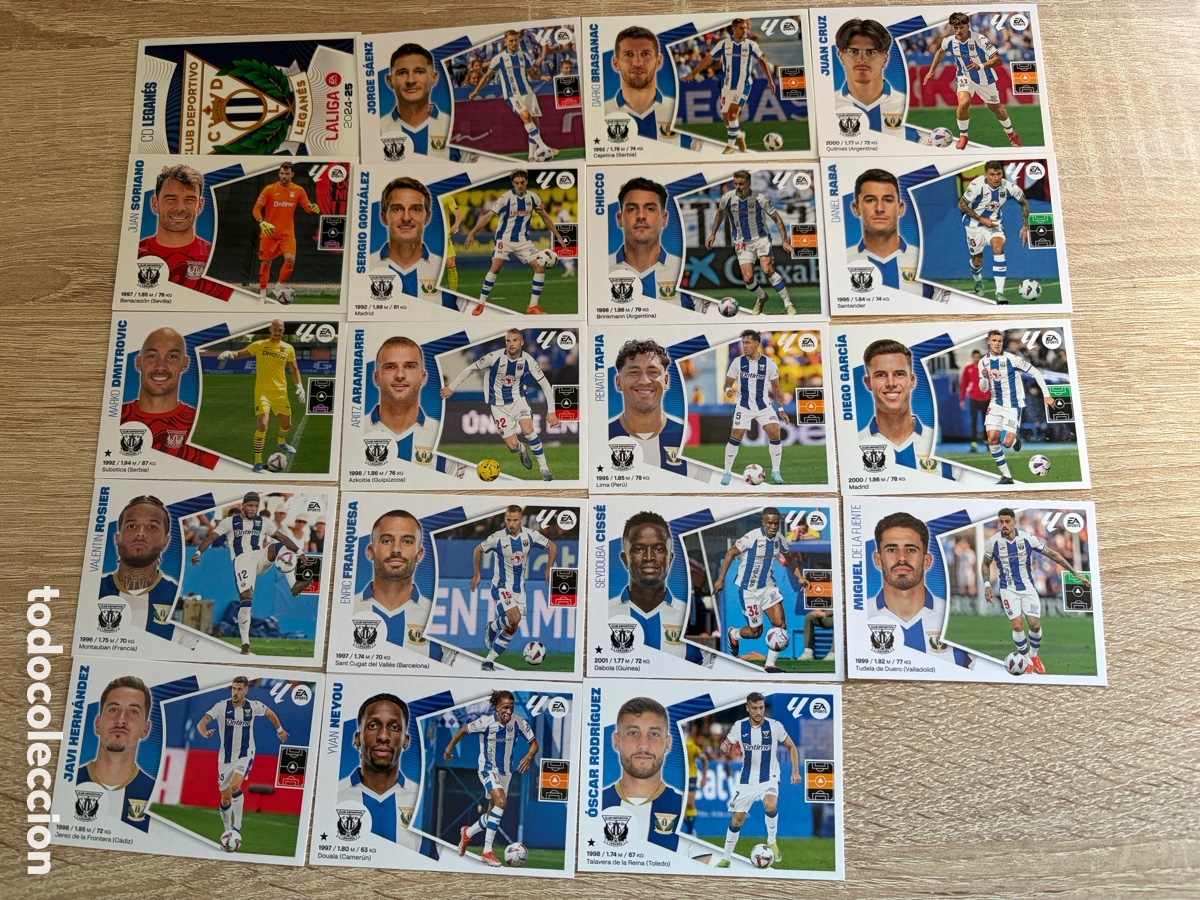 Football Stickers: CD LEGAN&Eacute;S SET COMPLETO CROMOS ESTE LALIGA 2024 2025 24 25 PANINI