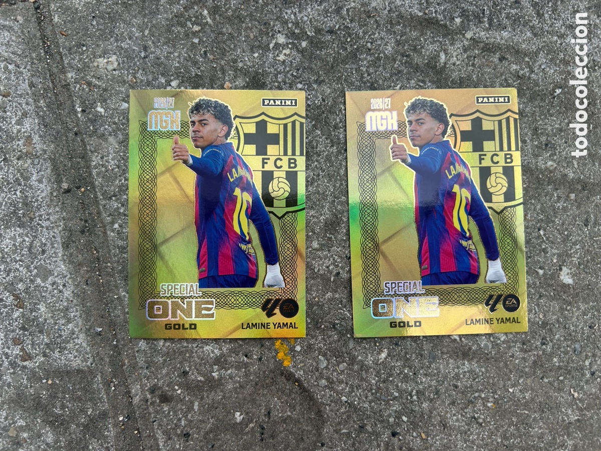 Cromos de f&uacute;tbol: Lamine Yamal Special One Oro Megacrack Liga Este 26/27