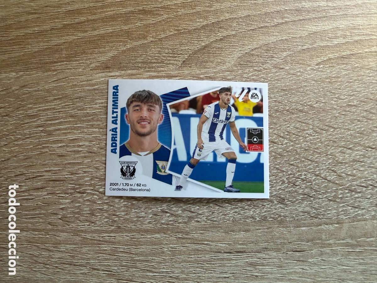 Cromos de f&uacute;tbol: 27 ADRI&Agrave; ALTIMIRA &Uacute;LTIMOS FICHAJES CROMOS ESTE LALIGA 2024 2025 24 25 CD LEGAN&Eacute;S
