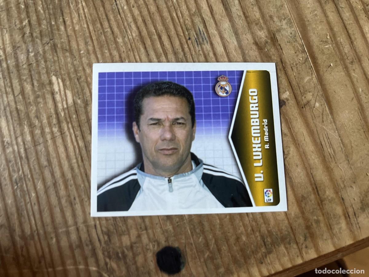 Cromos de f&uacute;tbol: CROMO SIN PEGAR NUNCA PEGADO ALBUM LIGA ESTE 05 06 2005 2006 REAL MADRID ENTRENADOR LUXEMBURGO