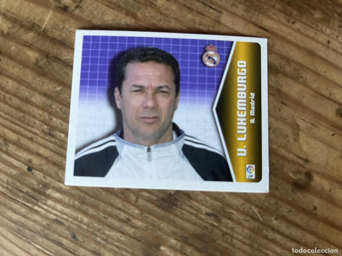 Cromos de f&uacute;tbol: CROMO SIN PEGAR NUNCA PEGADO ALBUM LIGA ESTE 05 06 2005 2006 REAL MADRID ENTRENADOR LUXEMBURGO