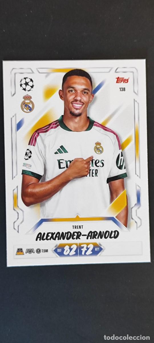 Cromos de f&uacute;tbol: 20 ANIVERSARIO MATCH ATTAX 26/27 CARD BASIC ALEXANDER-ARNOLD REAL MADRID # 138 TOPPS