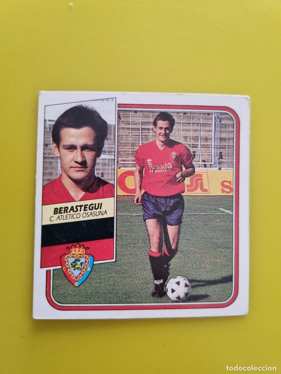 Cromos de f&uacute;tbol: CROMO FUTBOL LIGA ESTE 89 90 1989 1990 NUNCA PEGADO SIN PEGAR BERASTEGUI OSASUNA AR926
