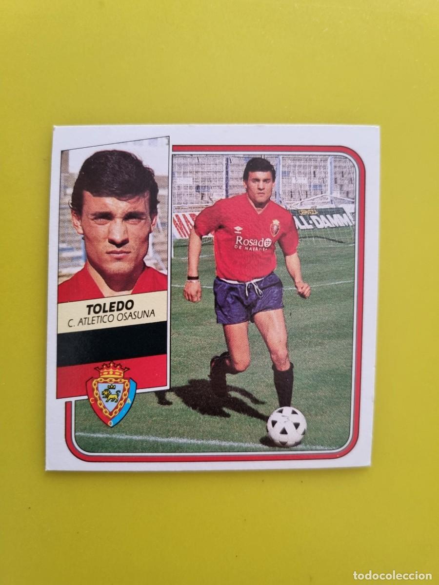 Cromos de f&uacute;tbol: CROMO FUTBOL LIGA ESTE 89 90 1989 1990 NUNCA PEGADO SIN PEGAR TOLEDO OSASUNA AR926