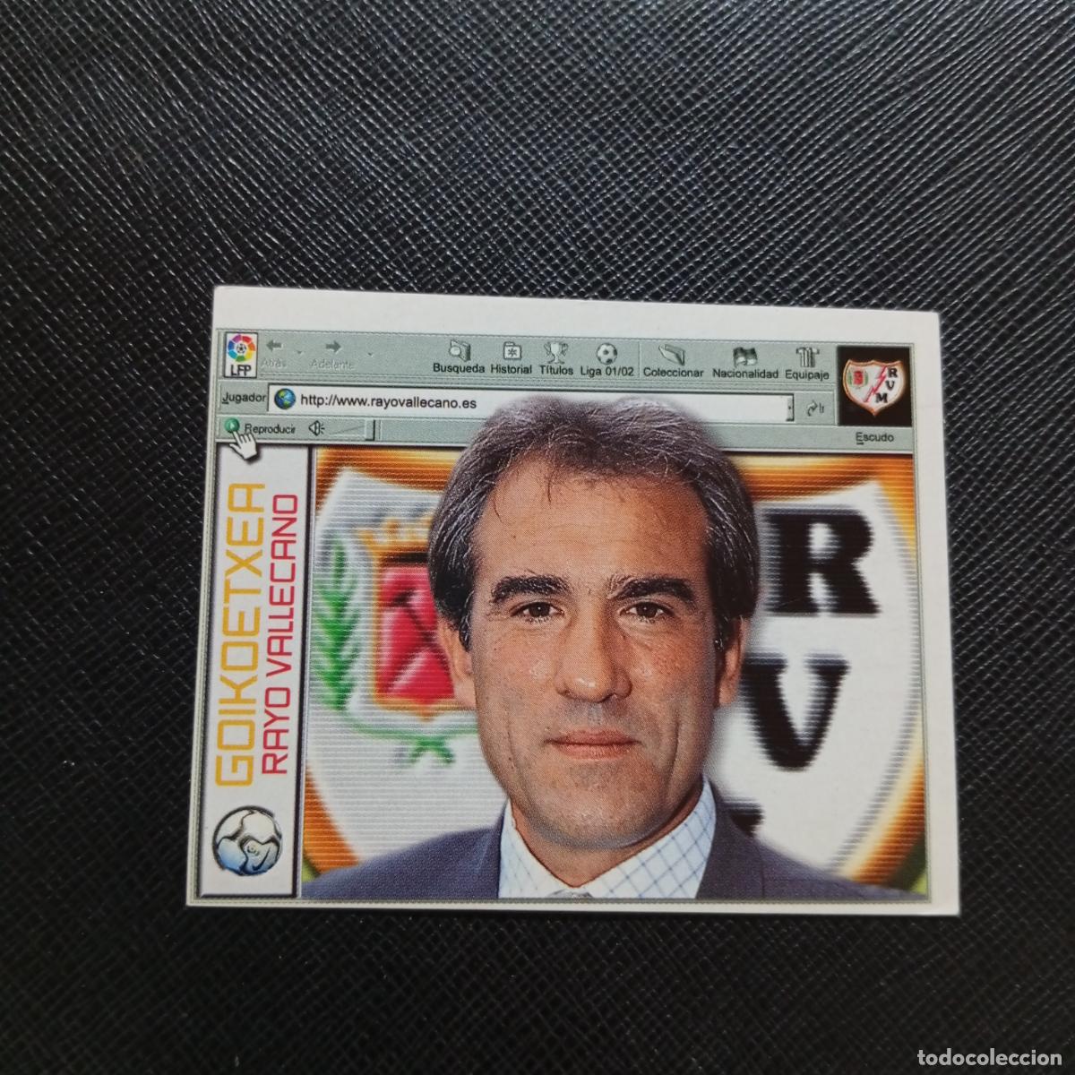 Cromos de f&uacute;tbol: GOIKOETXEA RAYO VALLECANO ESTE 2001 2002 CROMO FUTBOL 01 02 LIGA - SIN PEGAR - A17 PG28