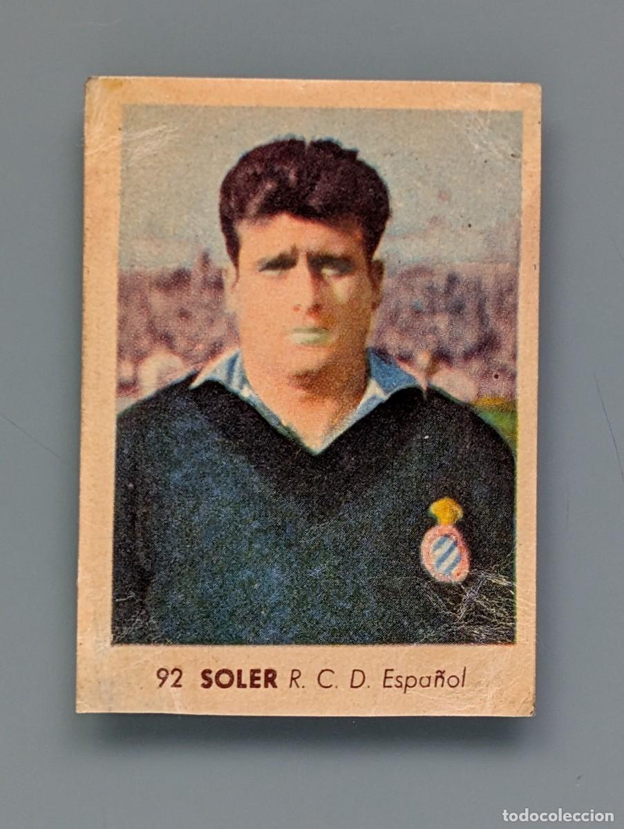 Cromos de f&uacute;tbol: RARO CROMO RARE CARD SOLER ESPA&Ntilde;OL BARCELONA RUIZ ROMERO 1955 1956 55/56 CATALU&Ntilde;A FOOTBALL FUTBOL