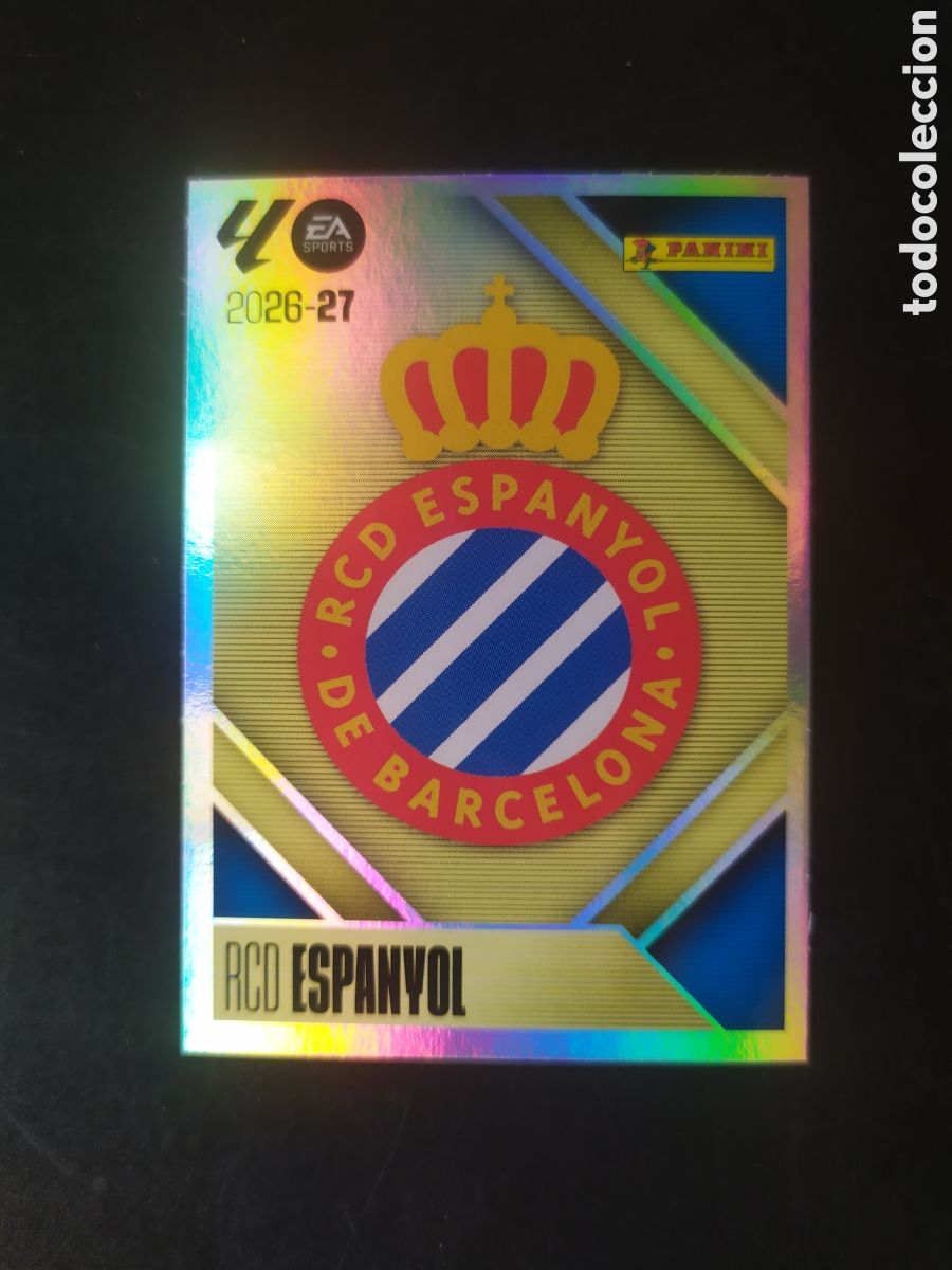 Cromos de f&uacute;tbol: Liga este 2026 2027 26 27 panini escudo n&deg; 1 Espanyol
