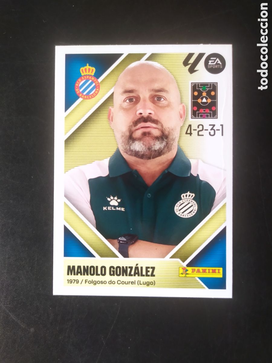 Cromos de f&uacute;tbol: Liga este 2026 2027 26 27 panini Manolo Gonz&aacute;lez n&deg; 2 Espanyol