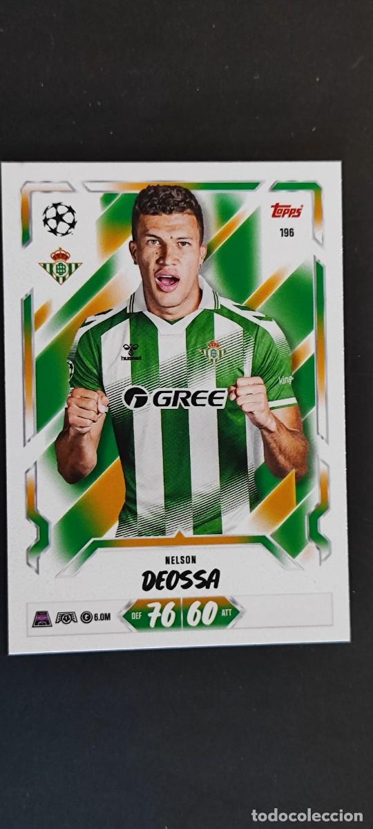 Cartes &agrave; collectionner de Football: 20 ANIVERSARIO MATCH ATTAX 26/27 UCL CARD BASIC DEOSSA REAL BETIS # 196 TOPPS