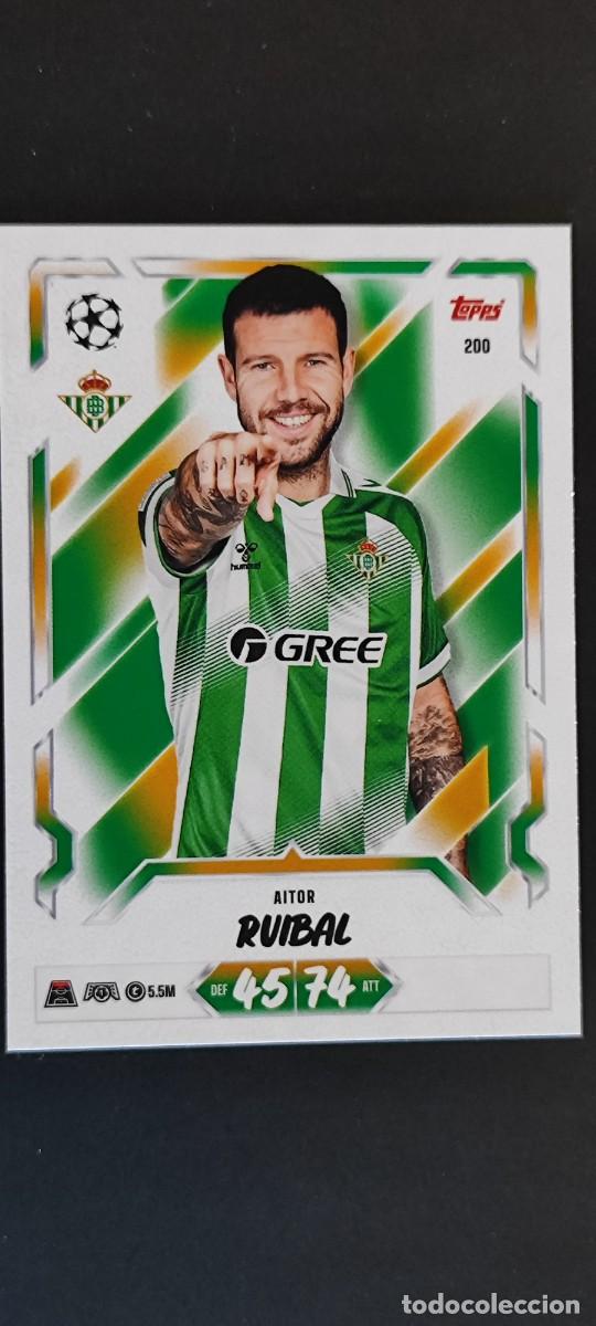 Football Stickers: 20 ANIVERSARIO MATCH ATTAX 26/27 UCL CARD BASIC AITOR RUBIAL REAL BETIS # 200 TOPPS