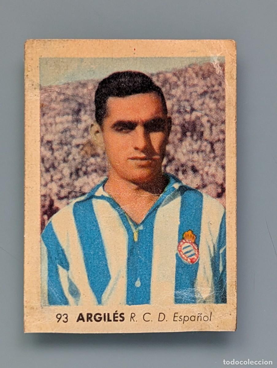 Cromos de f&uacute;tbol: RARO CROMO RARE CARD ARGILES ESPA&Ntilde;OL BARCELONA RUIZ ROMERO 1955 1956 55/56 CATALU&Ntilde;A FOOTBALL