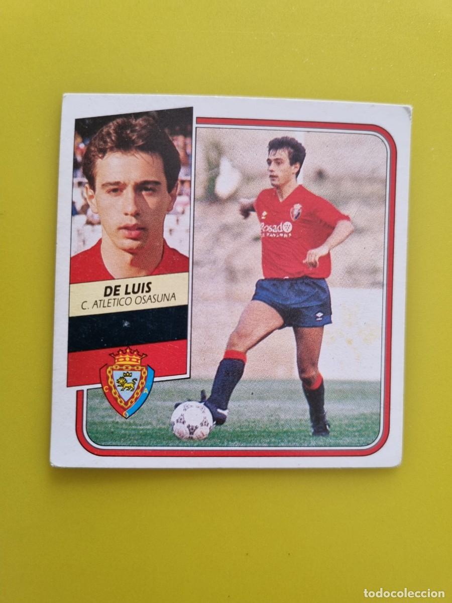 Cromos de f&uacute;tbol: CROMO FUTBOL LIGA ESTE 89 90 1989 1990 NUNCA PEGADO SIN PEGAR DE LUIS OSASUNA AR926