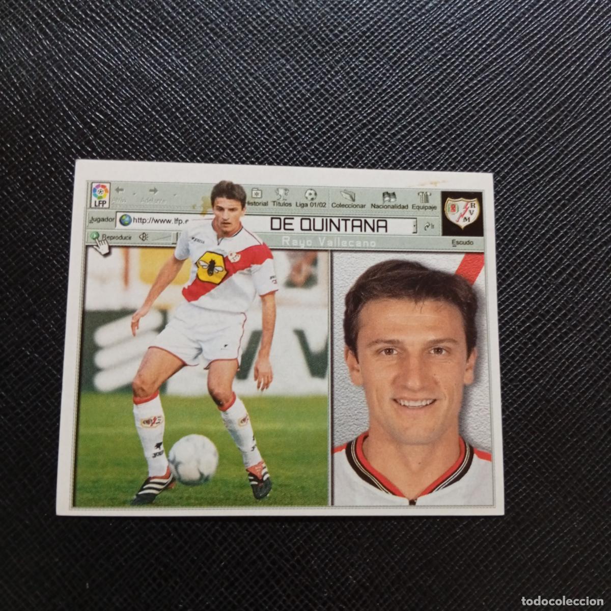 Cromos de f&uacute;tbol: DE QUINTANA RAYO VALLECANO ESTE 2001 2002 CROMO FUTBOL 01 02 LIGA - SIN PEGAR - A17 PG37