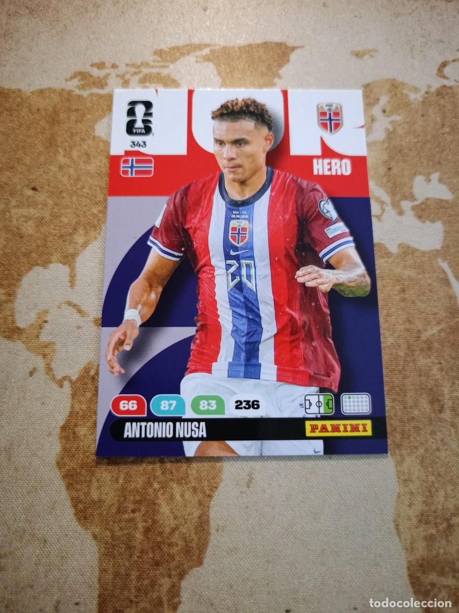Fu&szlig;ball-Sticker: Noruega 343 ANTONIO NUSA Adrenalyn WORLD Cup 2026