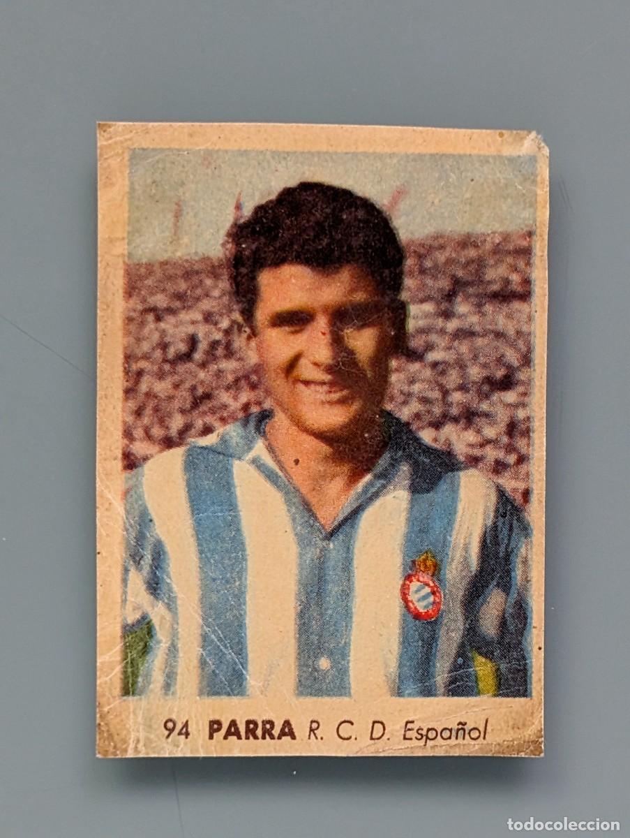 Fu&szlig;ball-Sticker: RARO CROMO RARE CARD PARRA ESPA&Ntilde;OL BARCELONA RUIZ ROMERO 1955 1956 55/56 CATALU&Ntilde;A FOOTBALL