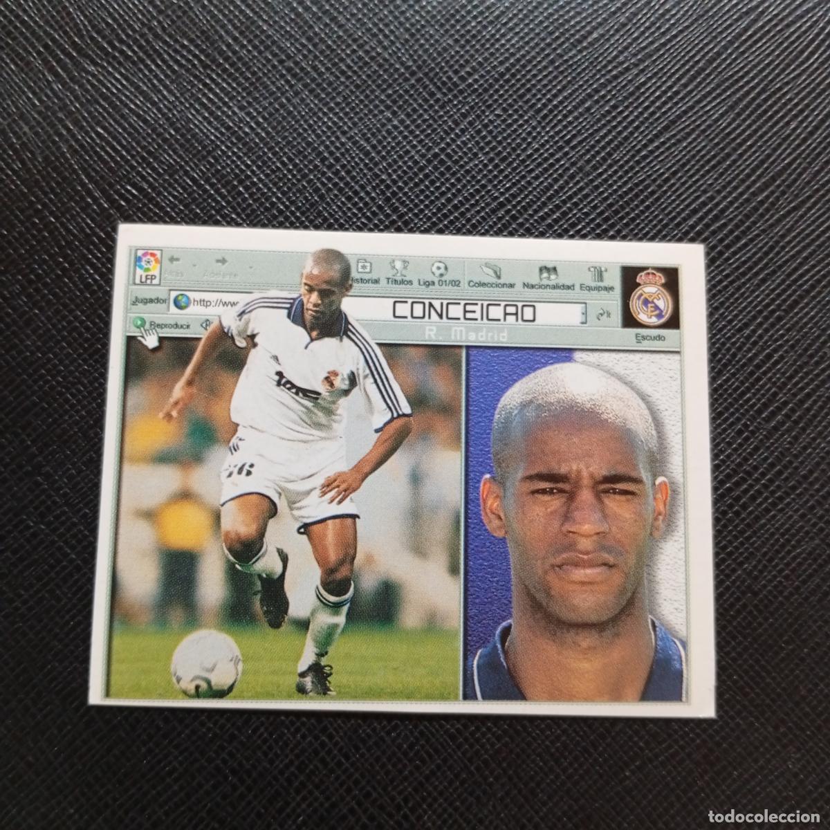 Fu&szlig;ball-Sticker: CONCEICAO REAL MADRID ESTE 2001 2002 CROMO FUTBOL 01 02 LIGA - SIN PEGAR - A17 PG55