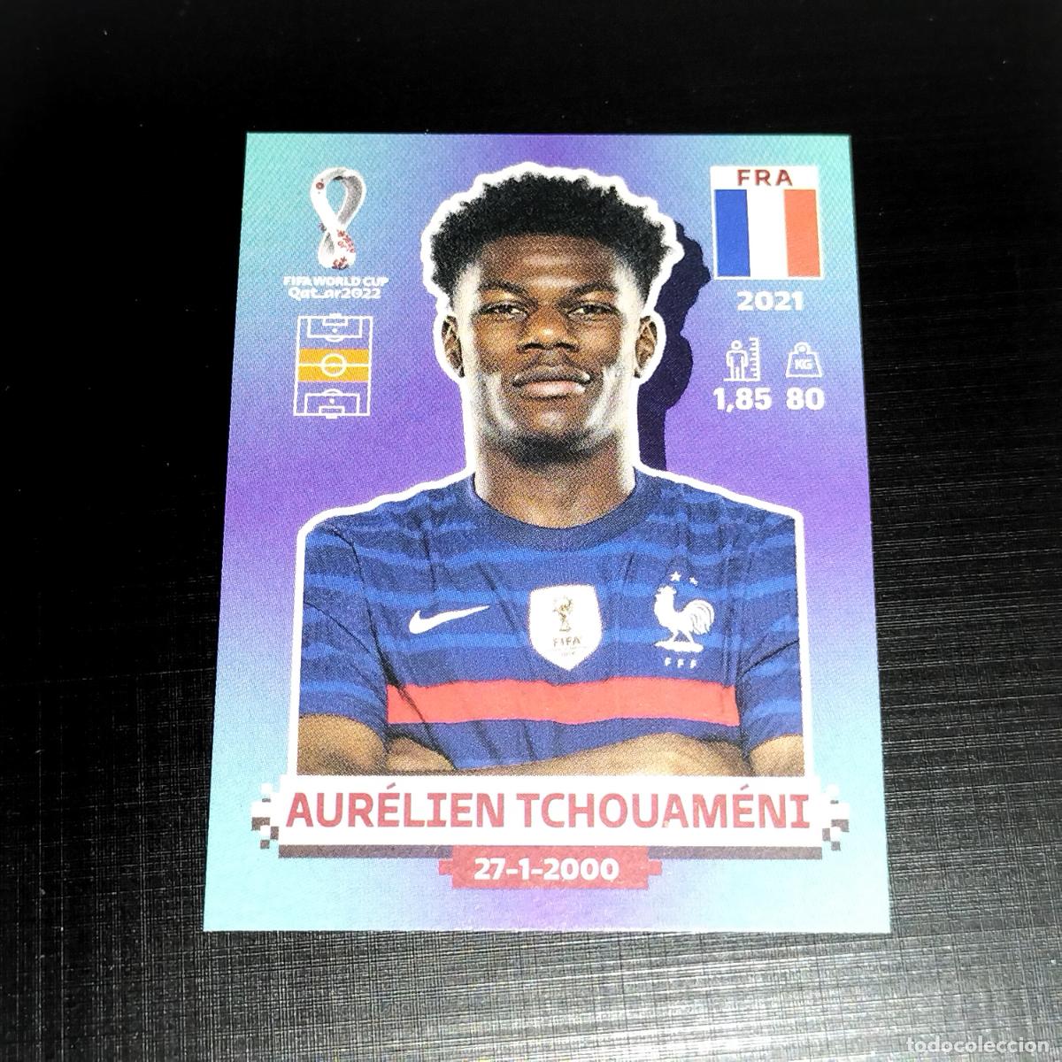 Fu&szlig;ball-Sticker: FRA 14 AURELIEN TCHOUAMENI FRANCIA CROMOS STICKER MUNDIAL QTAR 22 2022 FIFA WORLD CUP PANINI