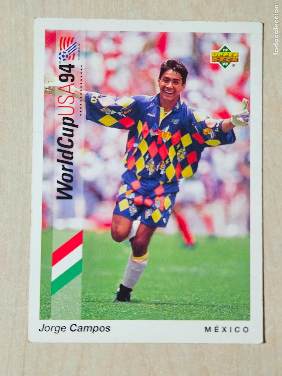 Cromos de f&uacute;tbol: N&ordm; 17 JORGE CAMPOS - UPPER DECK - WORLDCUP 94 - MEXICO