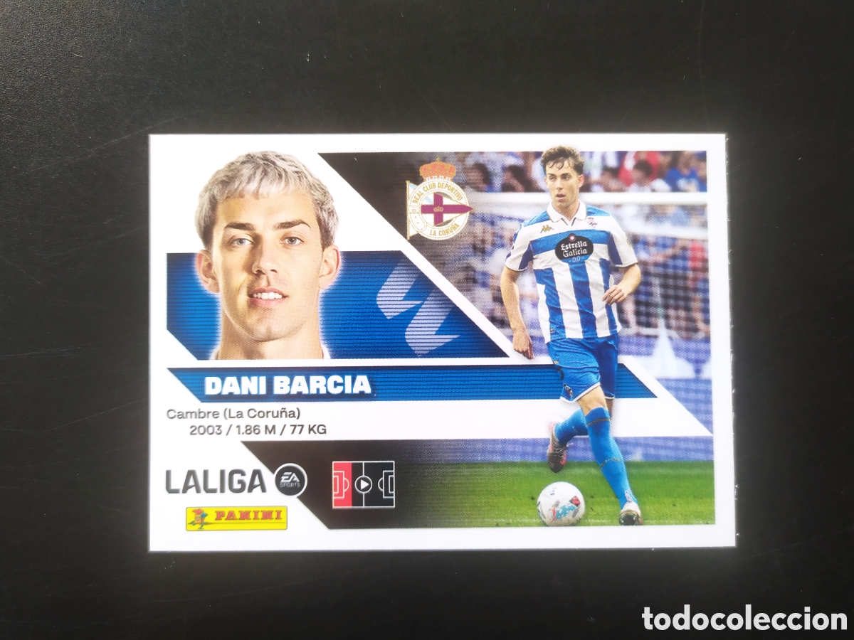 Cromos de f&uacute;tbol: Liga este 2026 2027 26 27 panini Dani Barcia n&deg; 8 Deportivo Coru&ntilde;a