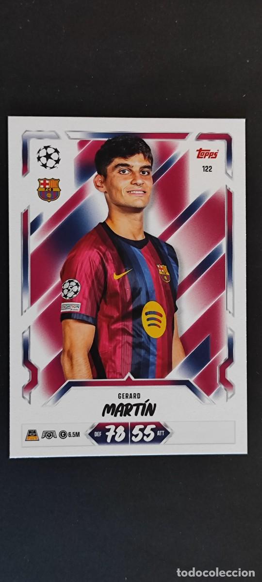 Football Stickers: 20 ANIVERSARIO MATCH ATTAX 26/27 UCL CARD BASIC GERARD MARTIN FC BARCELONA # 122 TOPPS