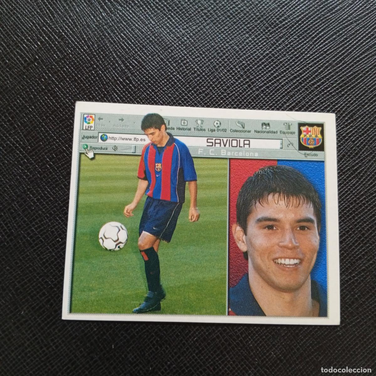 Cromos de f&uacute;tbol: SAVIOLA BARCELONA ESTE 2001 2002 CROMO FUTBOL 01 02 LIGA - SIN PEGAR - A17 PG91