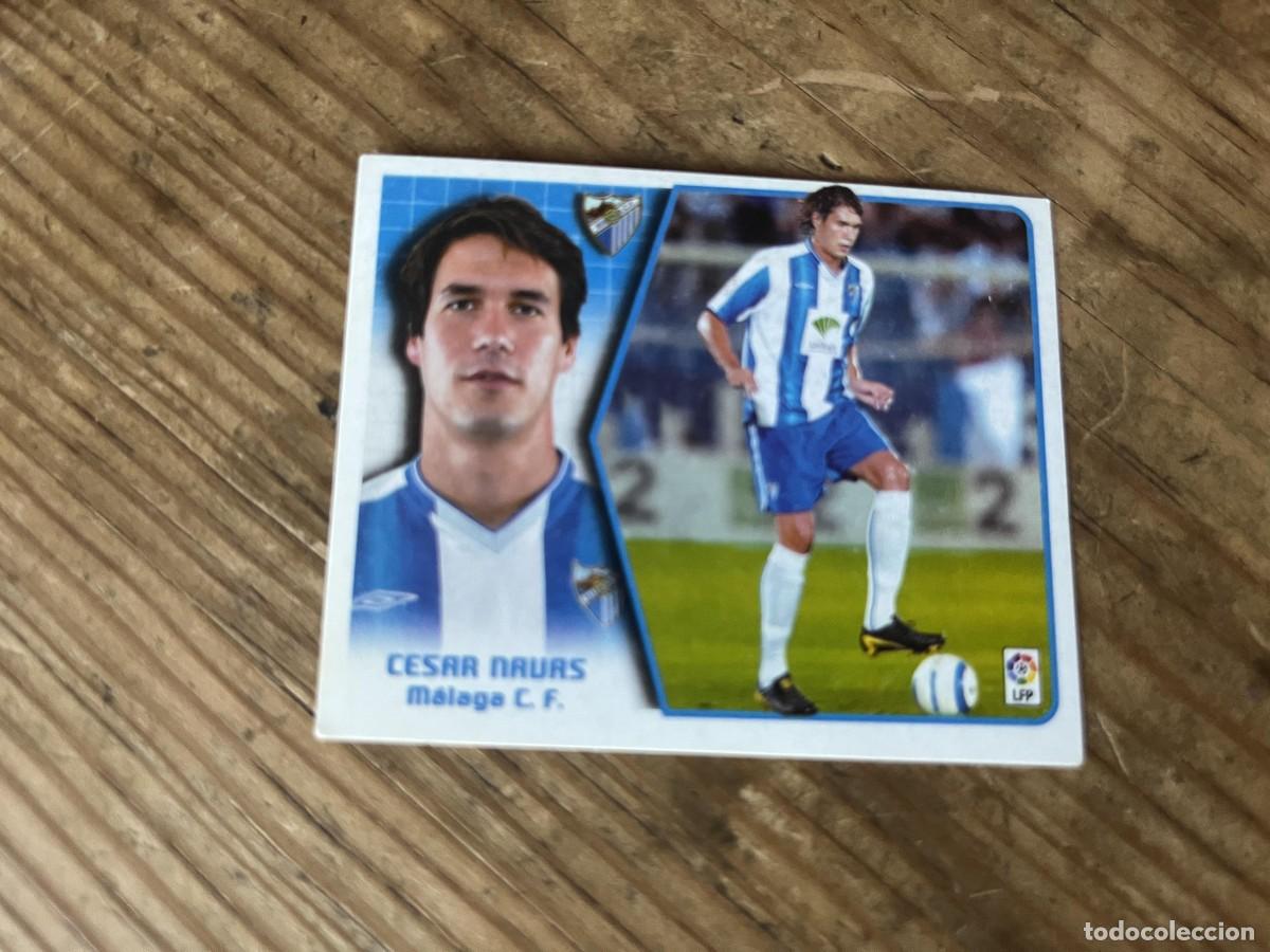 Cromos de f&uacute;tbol: CROMO SIN PEGAR NUNCA PEGADO ALBUM LIGA ESTE 05 06 2005 2006 MALAGA CESAR NAVAS