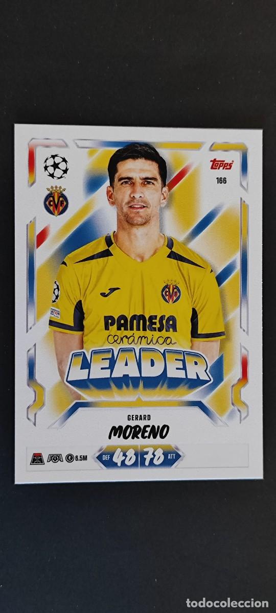 Football Stickers: 20 ANIVERSARIO MATCH ATTAX 26/27 UCL CARD BASIC GERARD MORENO VILLARREAL # 166 TOPPS