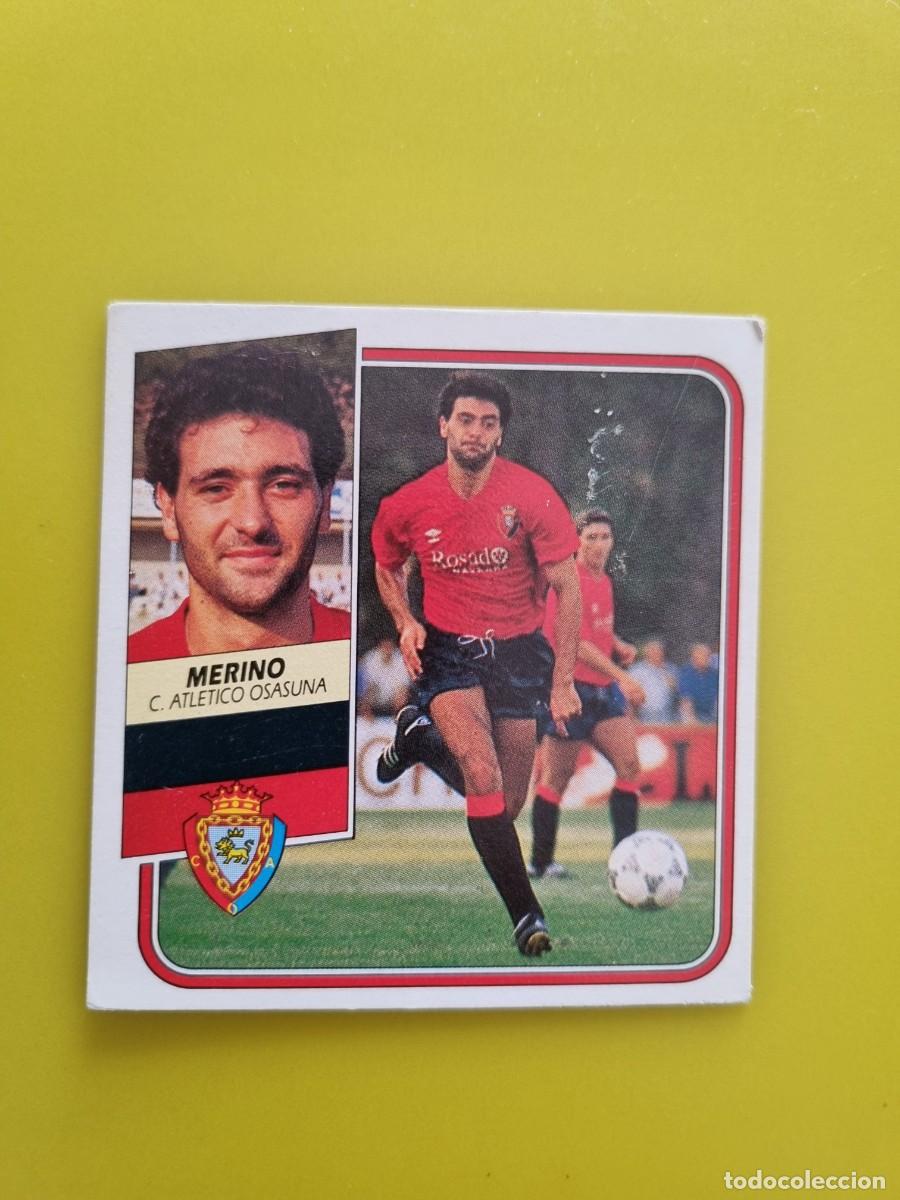 Cromos de f&uacute;tbol: CROMO FUTBOL LIGA ESTE 89 90 1989 1990 NUNCA PEGADO SIN PEGAR MERINO OSASUNA AR926