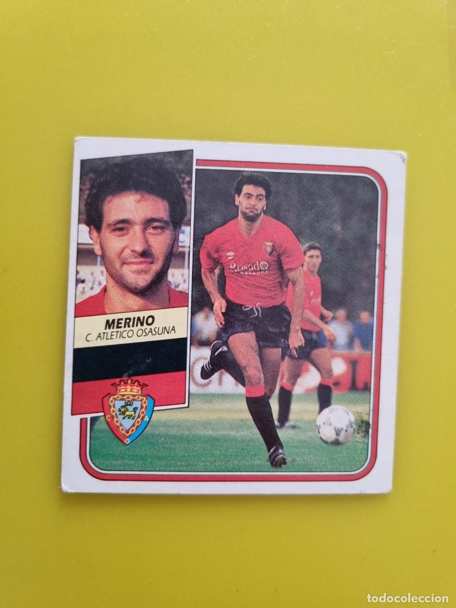 Cromos de f&uacute;tbol: CROMO FUTBOL LIGA ESTE 89 90 1989 1990 NUNCA PEGADO SIN PEGAR MERINO OSASUNA AR926