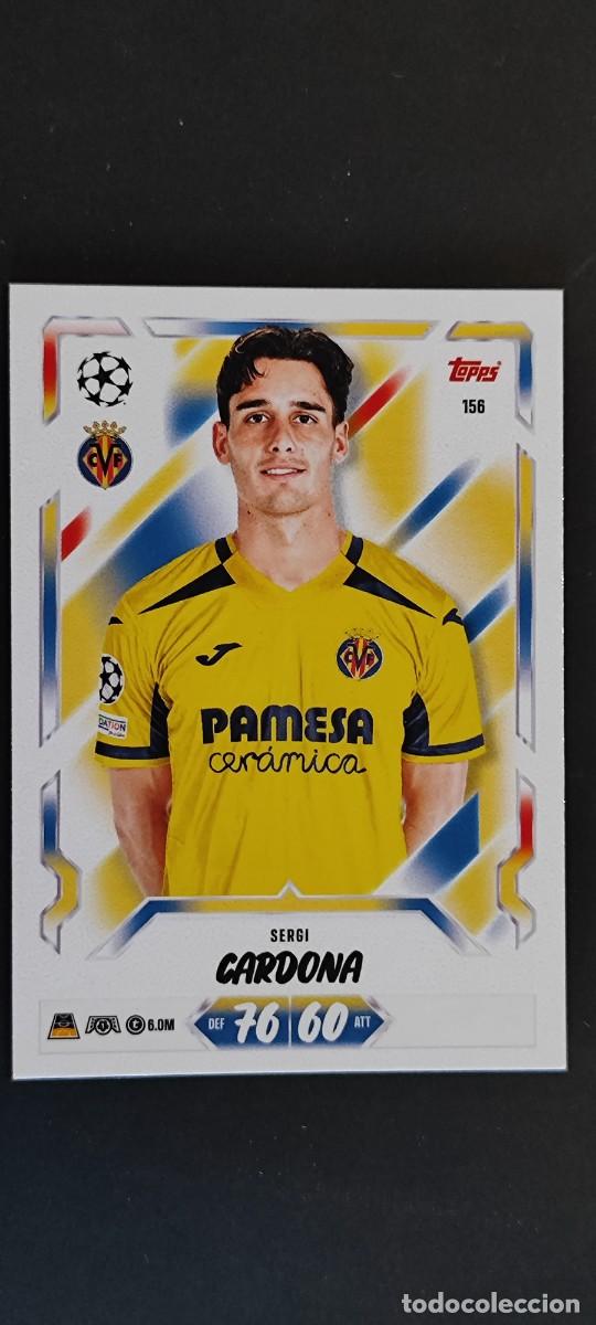 Football Stickers: 20 ANIVERSARIO MATCH ATTAX 26/27 UCL CARD BASIC CARDONA VILLARREAL # 156 TOPPS