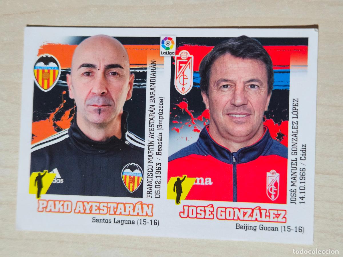 Fu&szlig;ball-Sticker: EDICIONES ESTE 2015 16 FICHAJE INVIERNO N&ordm; 42 AYESTARAN /JOSE GONZALEZ - CROMO SIN PEGAR