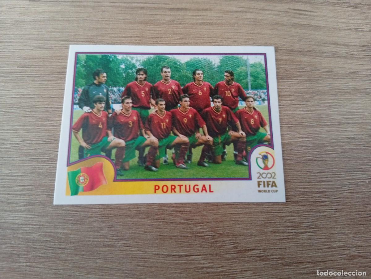Cromos de f&uacute;tbol: ALINEACION PORTUGAL 295 MUNDIAL KOREA JAPON 2002 02 PANINI NUNCA PEGADO
