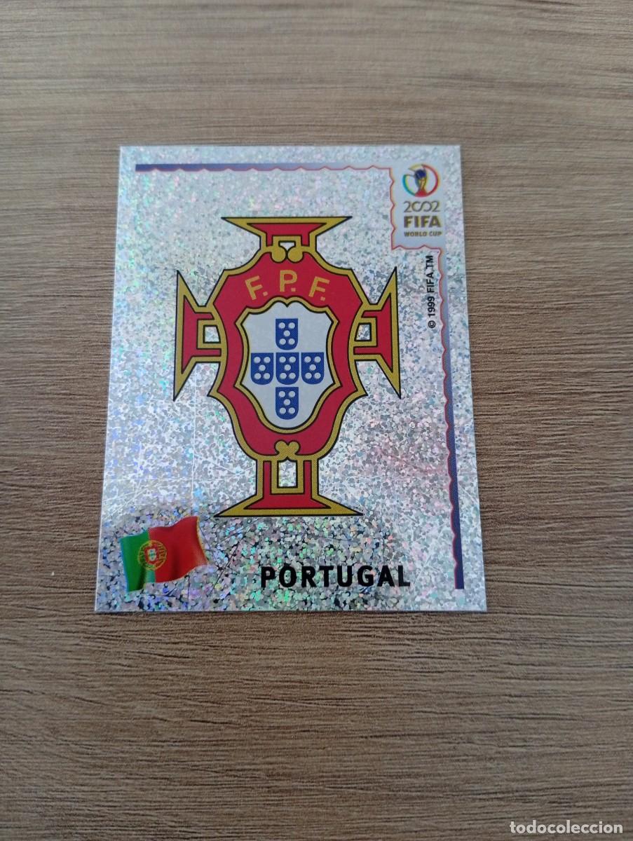 Cromos de f&uacute;tbol: ESCUDO PORTUGAL 296 MUNDIAL KOREA JAPON 2002 02 PANINI NUNCA PEGADO
