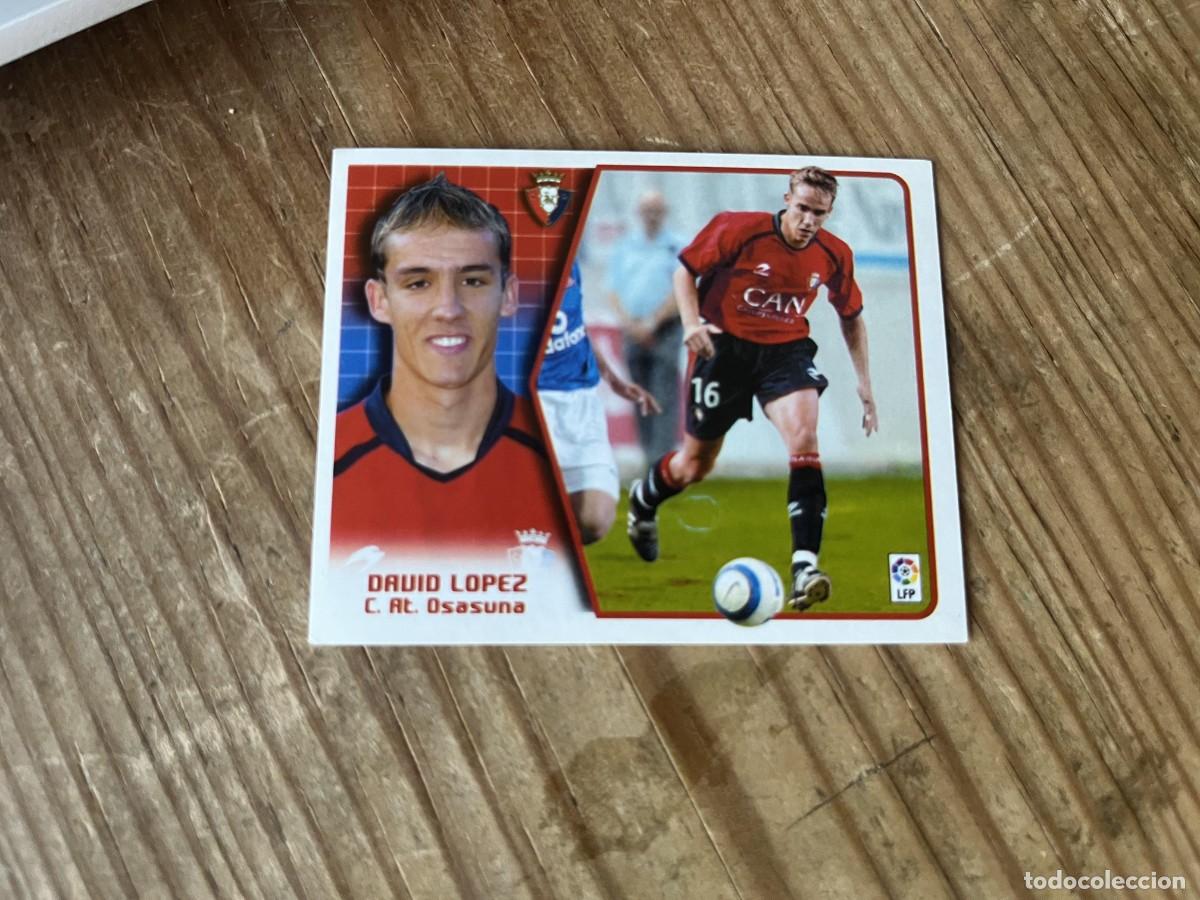 Cromos de f&uacute;tbol: CROMO SIN PEGAR NUNCA PEGADO ALBUM LIGA ESTE 05 06 2005 2006 OSASUNA DAVID LOPEZ
