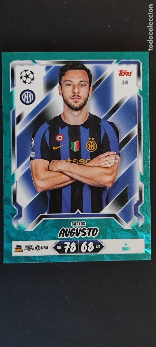 Fu&szlig;ball-Sticker: 20 ANIVERSARIO MATCH ATTAX 26/27 UCL CARD PARALELA VERDE AUGUSTO INTER # 391 TOPPS