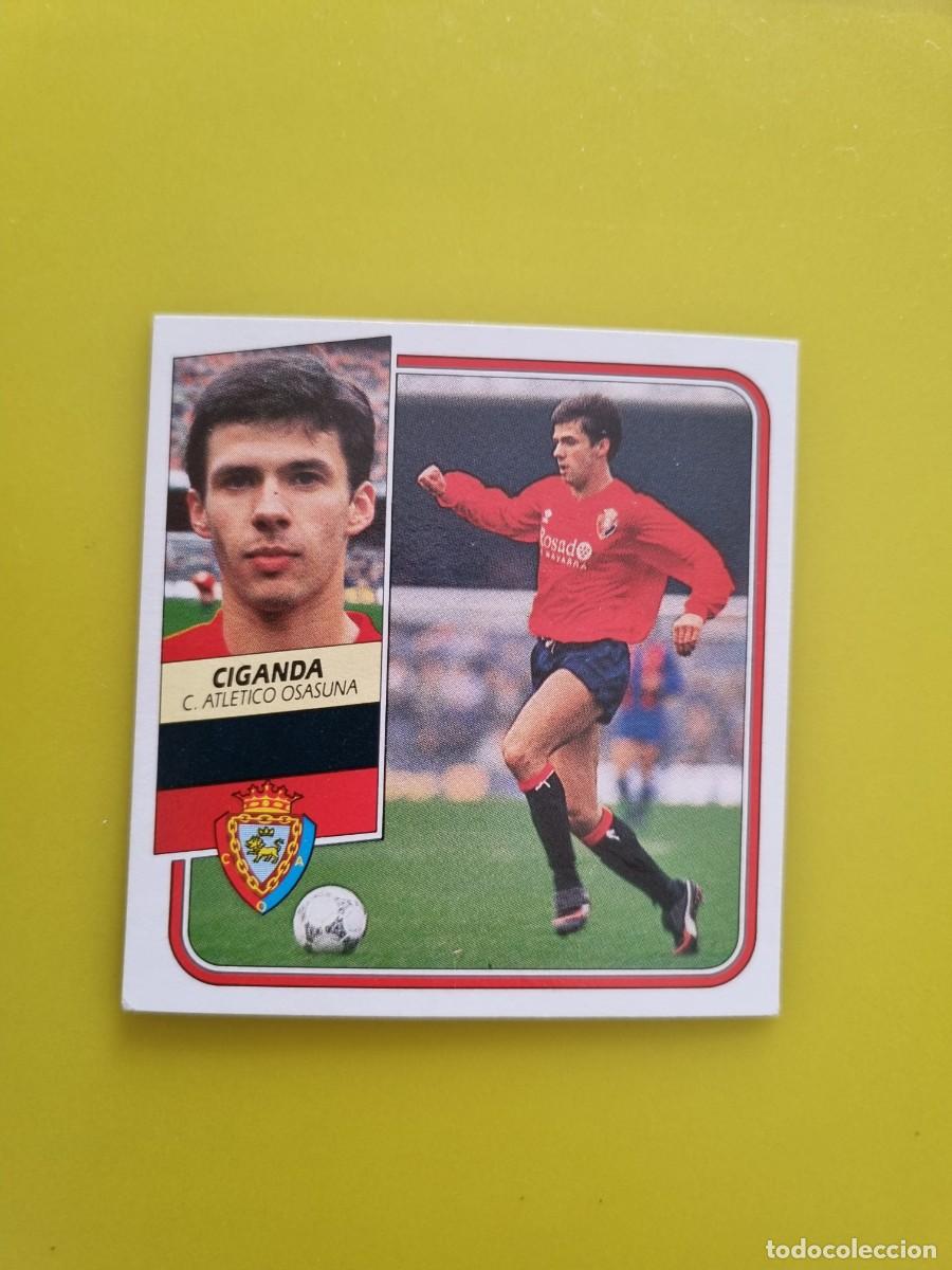 Cromos de f&uacute;tbol: CROMO FUTBOL LIGA ESTE 89 90 1989 1990 NUNCA PEGADO SIN PEGAR CIGANDA OSASUNA AR926