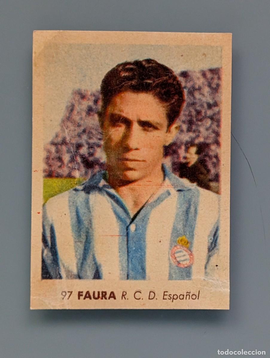Figurine di Calcio: RARO CROMO RARE CARD FAURA ESPA&Ntilde;OL BARCELONA RUIZ ROMERO 1955 1956 55/56 CATALU&Ntilde;A FOOTBALL