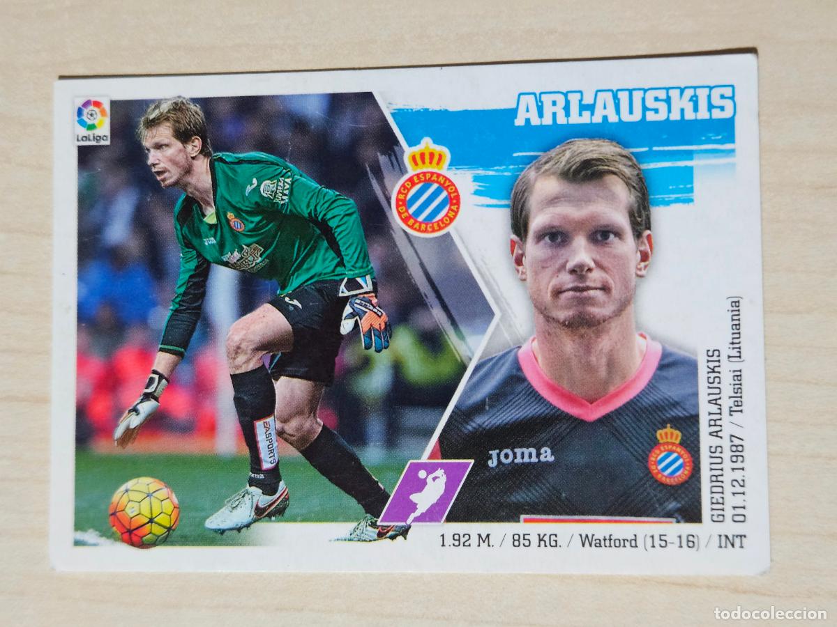 Figurine di Calcio: EDICIONES ESTE 2015 16 FICHAJE INVIERNO N&ordm; 11 ARLAUSKIS - CROMO SIN PEGAR