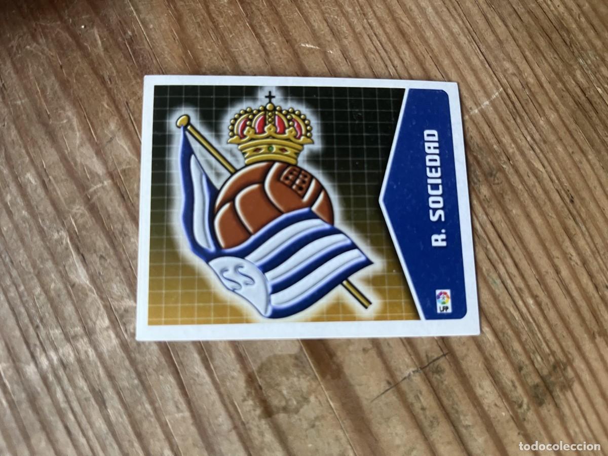 Figurine di Calcio: CROMO SIN PEGAR NUNCA PEGADO ALBUM LIGA ESTE 05 06 2005 2006 REAL SOCIEDAD ESCUDO