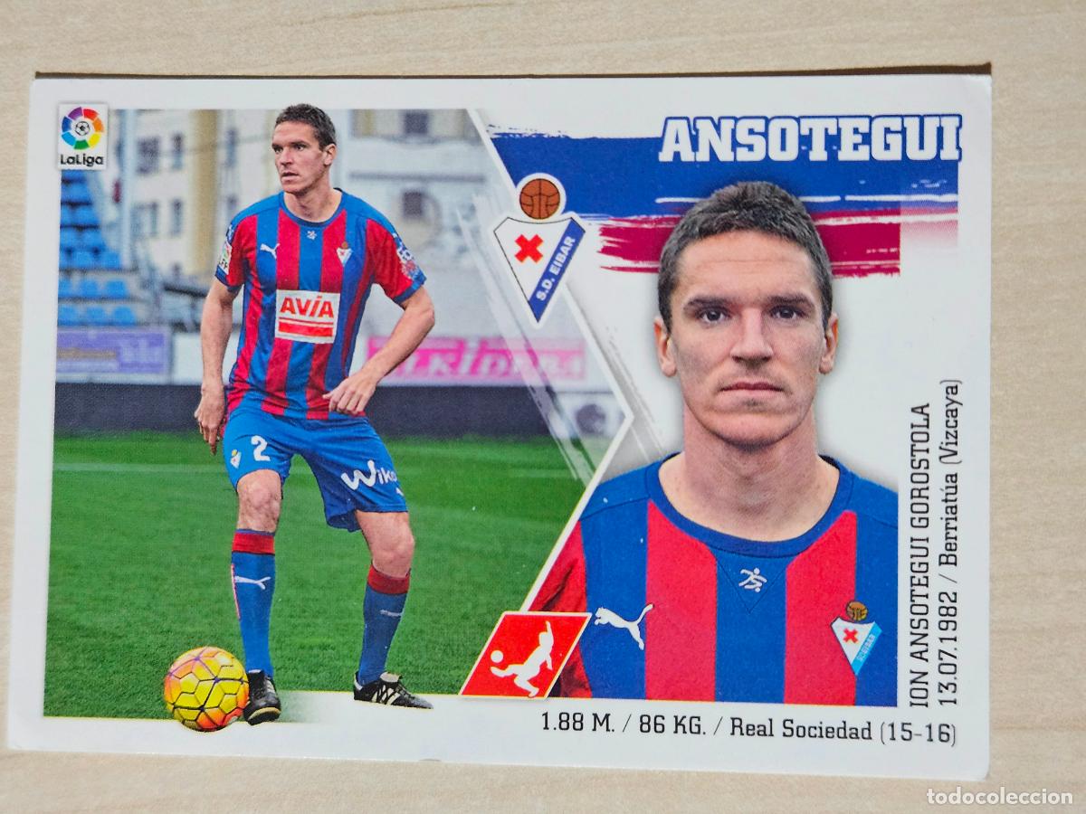 Cromos de f&uacute;tbol: EDICIONES ESTE 2015 16 FICHAJE INVIERNO N&ordm; 9 ANSOTEGUI - CROMO SIN PEGAR