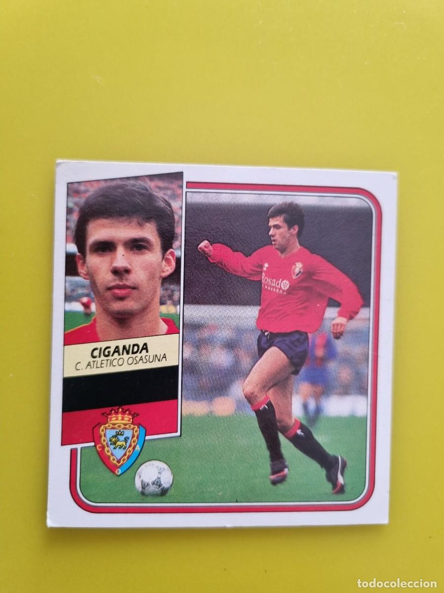 Cromos de f&uacute;tbol: CROMO FUTBOL LIGA ESTE 89 90 1989 1990 NUNCA PEGADO SIN PEGAR CIGANDA OSASUNA AR926