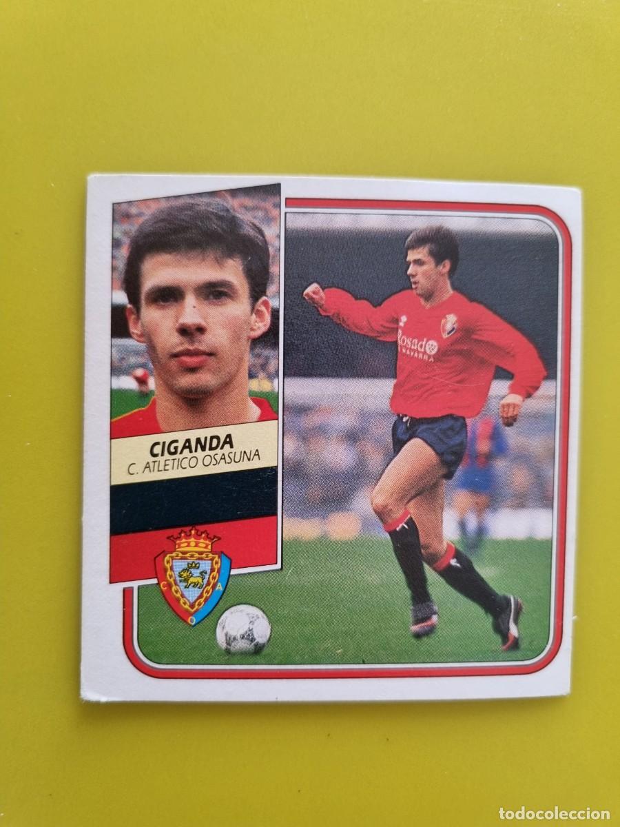 Cromos de f&uacute;tbol: CROMO FUTBOL LIGA ESTE 89 90 1989 1990 NUNCA PEGADO SIN PEGAR CIGANDA OSASUNA AR926