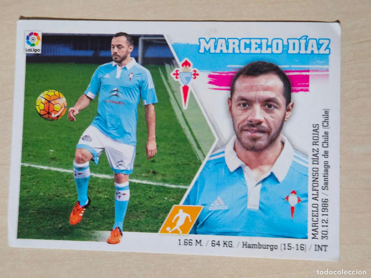 Fu&szlig;ball-Sticker: EDICIONES ESTE 2015 16 FICHAJE INVIERNO N&ordm; 6 MARCELO DIAZ - CROMO SIN PEGAR