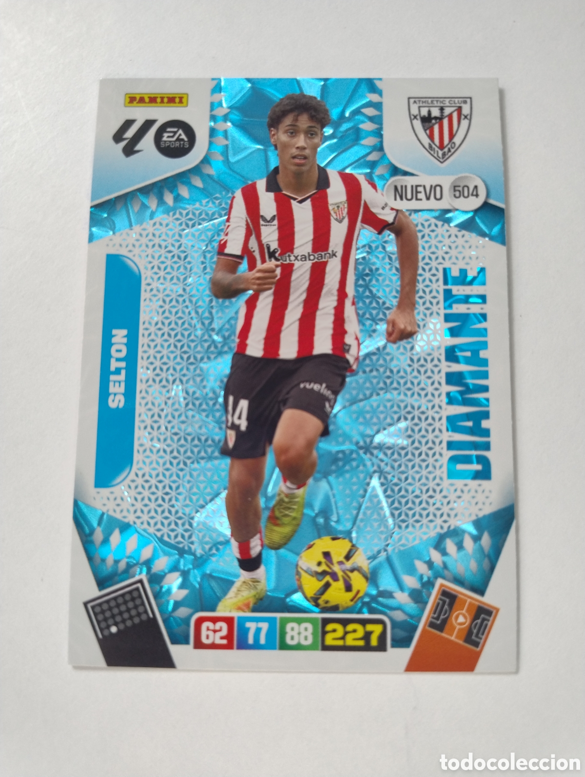 Cromos de f&uacute;tbol: 504 - Selton - Athletic Bilbao - Adrenalyn XL Liga 2025 - 2026 Nuevo Diamante